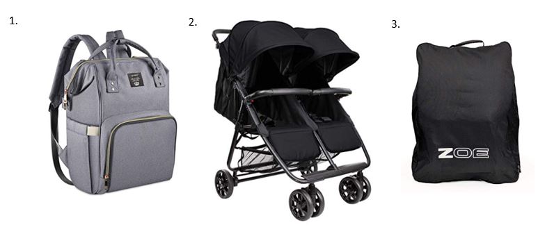 collapsible stroller backpack